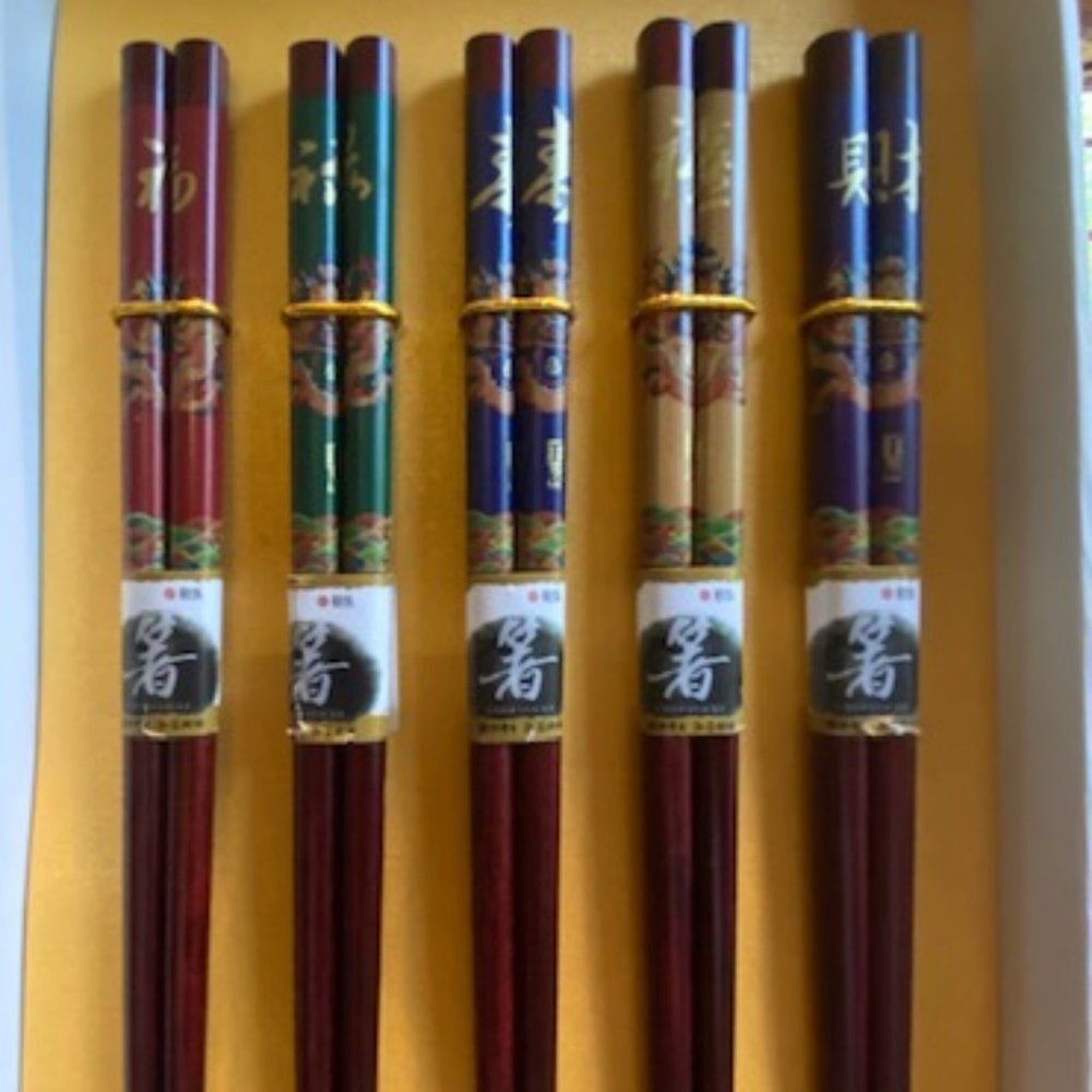 Brand New Authentic Yunhong Good Luck Chopstiks -